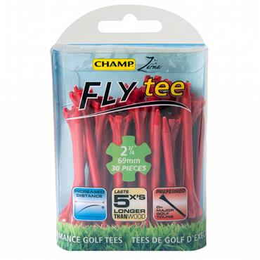 Champ Fly Tees 69mm (2.3/4") 30-Pack  Red